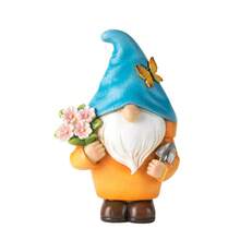 Gnome pitic ghiveci de flori acasă grădină vază în aer liber decor desene animate pitic rășină artizanat decorativ