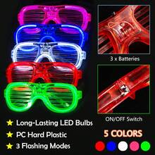 238PCS Vật dụng tiệc phát sáng trong bóng tối, 16PCS Que phát sáng bằng bọt, 16PCS Kính đèn LED, 6PCS Giá đỡ băng đô tai thỏ, 200PCS Vòng tay que phát sáng, Quà tặng tiệc neon cho sinh nhật, đám cưới, Giáng sinh, Halloween, Trang trí Halloween - Nhiều màu - Xem 2
