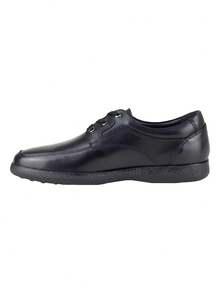 Zapato Negro Gino Cherruti Semi Vestir Hombre Casuales Dress Shoes for Men Stylish Comfortable Formal Footwear Black Leather Office Shoes - Negro - Ver 3