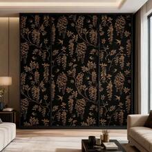 لفة ورق حائط فاخر بطبعة سنابل القمح والزهور، مصنوع من مادة PVC لاصقة ذاتيًا، مقاوم للماء وقابل للإزالة، مناسب لتجديد الجدران والمطبخ والغرفة المعيشية والنوم والمكتب وخزانة الملابس وخزانة الأحذية وغيرها.