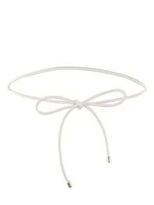 1pc Solid Color PU Waist Rope, Suitable For Pairing With Dresses - Waist Rope - View 14