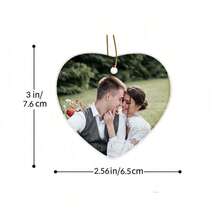 1/3pcs Personalized Photo Christmas Ornaments Custom 3" Acrylic With Any Photo/Text Hanging Tree Decorations Gift For 2024 Xmas Couples, Wedding, Graduation, Photo On Both Sides, Xmas Decoration, Multi-Functional, Ornamental, Reusable, Exquisite, Stylish, High-Quality, Colorful, Custom, Personalized, Ideal Gifts For Him, Ideal Gifts For Her, Boyfriend, Mom, Friends, Tea Room, Home, Garden, Office, For Valentine's Day, For Mother's Day, For Birthdays, For Father's Day, For Graduation, For Weddings, For Housewarming, Customized Home Decor Supplies, Home Room Decor Gifts,Office Decor,Elegant Living - Christmas Ornaments - View 2