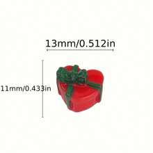 1/5/10 Stücke DIY Mini Harz Geschenkbox Modell Deko, perfektes Schmuckzubehör für Zuhause und Freunde (zufällige Farbe & Muster)