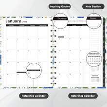 1 peça - Novo calendário diário 2026, tempo de inspeção disciplinar "Planejador de gerenciamento de uma página por dia, 365 dias", caderno planejador tamanho A5, bom presente para iniciantes, adequado para trabalho de escritório, planejamento de estudos para alunos, materiais para professores, também pode ser um presente de Natal para colegas e amigos - Papel roxo claro - Ver 3
