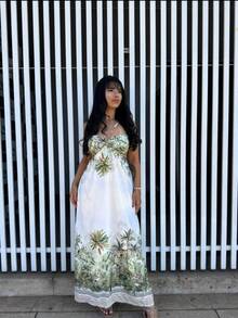 July Tropical Strapless Dress In Various Prints, 2025 Collection - 綠色 - 查看 1