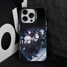 Funda de Teléfono Anime  para 17,16,15,14,13,12,11,Pro,Max,Plus,E Anti Caída Negra Mate Dura - z3 - Ver 9