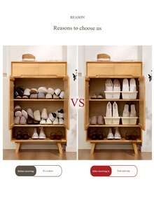 [Hot Selling] 3-Tier Space-Saving Shoe Rack - Dust-Proof Plastic Storage Rack For Slippers And Shoes, Multi-Functional Home Storage Solution, Space-Saving Household Shoe Rack, Drawer-Style Plastic No-Assembly Shoe Rack, Magical Slipper Storage Rack. - Multicolor - View 10