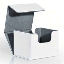 用于集换式卡牌的卡牌盒，MTG 指挥官卡牌盒可容纳 100 多张单套卡，皮革磁性卡收纳盒适用于 TCG CCG 魔法卡 - 彩色 - 查看 13