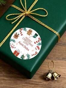 20/30/40/60pcs Personalized Christmas Stickers/Personalized Christmas Gift Labels/Santa Claus Gift Stickers/Merry Christmas Stickers/Christmas Labels/Christmas Gift Labels/Santa Claus Stickers/Envelope Seal Stickers/Personalized Christmas Stickers - Multicolor - View 3