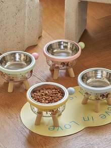 1个高品质宠物碗，防滑防溢猫狗碗，适合客厅、阳台、花园等场所的小型猫狗使用。