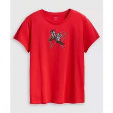 Levi's Plus Size Perfect Short Sleeve T-Shirt | - Đỏ - Xem 3