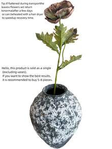 1 قطعة/70 سم طول زهرة اصطناعية من الزنبق الواقعية، مناسبة لديكور الزفاف والأعياد والمناسبات المنزلية، كلاسيكية وعتيقة لجميع المواسم، ديكور عيد الميلاد وعيد الهالوين