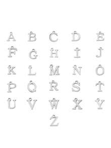 Herren Mode einfaches Kreuz & A-Z Buchstaben Anhänger Armband, neues lässiges Buchstaben Design Armband, modisches Armband für den täglichen Gebrauch