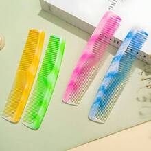 粉色发梳套装 - 宽齿梳、细齿梳、尖尾梳和双头梳，男女通用，美发工具，美发用品，旅行必备，旅行，理发师，发型师，理发师配件，情人节，美发用品，发型师，理发店，沙龙，度假必备，美发产品，理发店，情人节礼物，女士旅行必备，发型师工具 - 黃色 - 查看 4