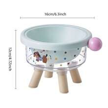 1个高品质宠物碗，防滑防溢猫狗碗，适合客厅、阳台、花园等场所的小型猫狗使用。