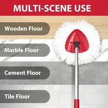 4-Pack High-Performance Spin Mop Replacement Heads – 40% More Absorbent Microfiber Pads For 1-Tank Mop Systems - 2 Heads+1 Handle+1 Base - View 7