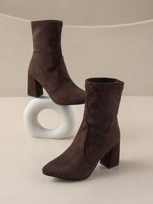 SOCTU Women Ankle Boots & Booties - Brown - View 3