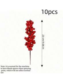 20 件鲜艳的红色人造浆果，用于圣诞树装饰 - DIY 节日装饰配件、客厅装饰 - 彩色 - 查看 11
