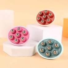 1pc 7-Ball Massage Roller - Manual Full Body And Abdomen Massage Tool, Ergonomic Handle, Durable Plastic, Suitable For Neck, Shoulder, Waist, Thigh - Portable Home Use, Relax And Relieve Muscle Tension, Promote Blood Circulation, Full Body Massage, Ergonomic Design, Sturdy Construction - Multicolor - View 9