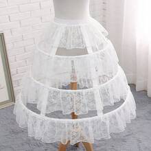 Lolita Petticoat 3-Layer Hoop With Lace Trim | For Adult, Party & Daily Wear