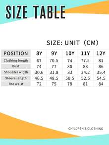 Tween Girl Solid Color Dress With Button Decor, Spring/Autumn - Royal Blue - View 7