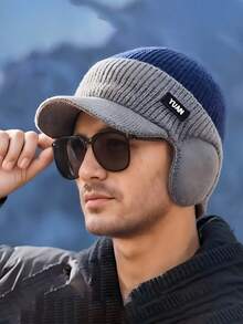 Ultimate Winter Warm Knit Hat Beanie With Brim & Ear Flaps - Super Soft Thermal Lined, Windproof & Water-Resistant Unisex Cap For Men & Women - Perfect For Outdoor Skiing, Hiking, Trekking & Daily Urban Fashion - Made With Premium Merino Wool