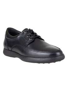 Zapato Negro Gino Cherruti Semi Vestir Hombre Casuales Dress Shoes for Men Stylish Comfortable Formal Footwear Black Leather Office Shoes - Negro - Ver 5