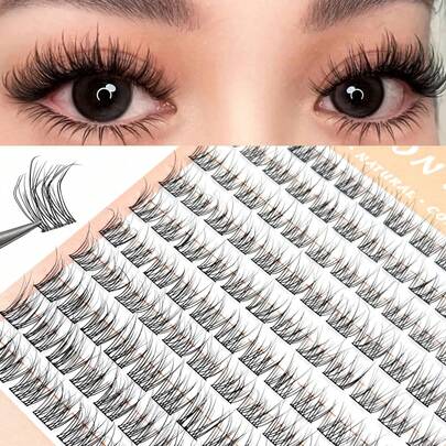 120 chiếc lông mi giả tự nhiên cong chữ C dài 10-12mm, mềm mại và độc đáo, có thể tái sử dụng cho hàng ngày, đám cưới, hẹn hò, tiệc tùng, lễ hội âm nhạc, giáng sinh, halloween