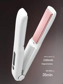 Bezprzewodowa prostownica do włosów, akumulatorowa prostownica i lokówka 2 w 1, miniaturowa bezprzewodowa prostownica i lokówka dla mężczyzn i kobiet, ładowanie przez USB, bateria o długiej żywotności, wielofunkcyjna do grzywki, dużych fal, kręcenia - Wielokolorowe - Zobacz 11