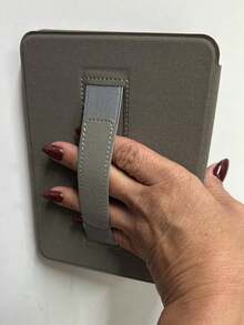 Textured Magnetic Protective Case With Strap For Kindle Paperwhite 12th Generation 7" - Bụi hồng - Xem 4