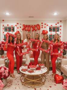 Bộ 5/6 bóng bay hình khung ảnh ngày Galentine, bóng bay chữ XOXO màu đỏ 16 inch, bóng bay phông nền khung ảnh bơm hơi, phông nền chụp ảnh, ngày hội gia đình, tiệc hội chị em, thích hợp cho lời tỏ tình ngày Valentine, hẹn hò cặp đôi, tiệc độc thân, tụ họp chị em, kỷ niệm ngày cưới, sinh nhật bất ngờ cho cặp đôi, trang trí phòng, thêm chút ngọt ngào và lãng mạn. - Nhiều màu - Xem 3