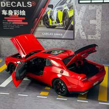 1:24 黑色金属压铸赛车模型，具有逼真的设计、声音和转向 - 适合年轻人收藏的完美玩具车、圣诞装饰和礼物 - 彩色 - 查看 4