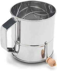 Run 4638 Tamiz de Harina, Acero Inoxidable, 3 Tazas, Mediano - Medio - Ver 12