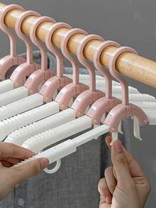 Foldable Travel Clothes Hanger, Essential Folding Drying Rack - Multipurpose Portable Clothes Hanger For Suitcase, Dorm, School And Hotel, Can Hang Clothes/Jackets/Laundry Bag - Multicolor - View 6