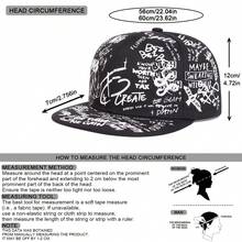 1顶男士88色涂鸦棒球帽，时尚街头嘻哈风，户外休闲网眼帽，适合春季、秋季、旅行、海滩等场合。 - 彩色 - 查看 2