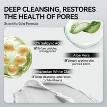 黑头去除面膜 - 鼻部及面部撕拉式面膜，黑头去除套装 1.05盎司