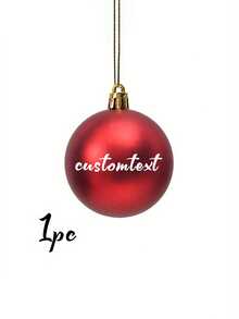 1-100个定制个性化亮面哑光圣诞球装饰品，可定制姓名的红色圣诞装饰品，雪花名字装饰品，定制圣诞礼物，姓氏圣诞装饰品。个性化“圣诞快乐”标牌，搭配节日装饰品，非常适合圣诞树装饰和独特的秘密圣诞老人礼物，圣诞装饰品，圣诞礼品用品。 - 彩色 - 查看 14