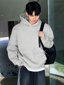 1pc Teen Boys Versatile, Personalized, Fashion, Loose Fit Pullover Hoodie Sweatshirt, Spring/Autumn