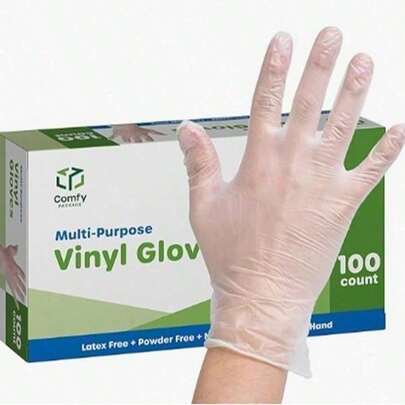 400pcs  Transparent Skin Friendly Protective Gloves: Skin Friendly, Flexible, Catering, Cleaning, Baking, Household All-Around Protection