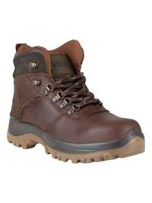 Jeep Bota Con Casquillo Para Caballero Alta Calidad Cuero Genuino Diseño Tobillo Alto Para Montar Comodidad Duradero Estilo Clásico Caballero Botas Hombre - marrón - Ver 5
