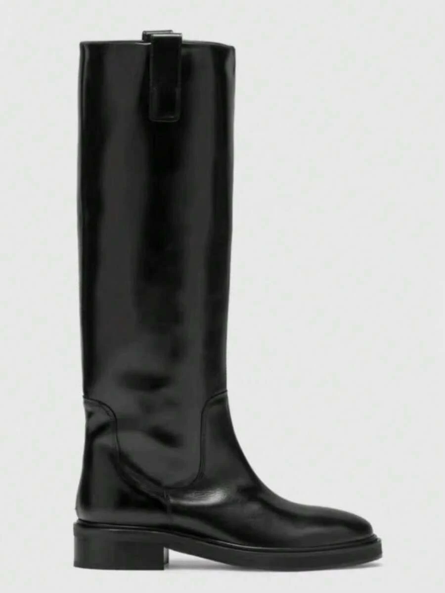 Classic Versatile Over-The-Knee Riding Boots, 2025 Autumn/Winter New Retro High Shaft Leather Boots