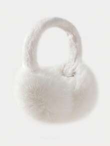 1 件男士狐狸耳帽，温暖时尚的耳罩，适合冬季佩戴 - 純色 - 查看 11