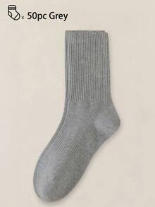 40 piezas/30 piezas/24 piezas Calcetines deportivos cómodos unisex, calcetines largos para hombres, adecuados para deportes y entrenamiento, calcetines largos para mujeres, uso casual y de negocios, antibacterianos, suaves, negros y blancos, resistentes al olor, transpirables, suaves y ligeros, adecuados para otoño/invierno, 20 piezas/10 piezas/8 piezas/6 piezas/4 piezas/2 piezas, otoño