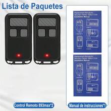 2 Pcs Universal Electric Gate Remote Control 893max, Universal For Garage Doors From 1993 To The Present - Black - View 2