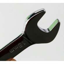 Dual-Direction Mini Ratchet Wrench, Polished Mirror Finish, Multi-Function Compact Wrench With Small Open-End - Silver - View 9