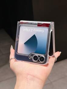 唇形时尚简约哑光PC材质性感唇元素可折叠手机壳，保护防摔：兼容三星Galaxy Zflip 3/Zflip 4/Zflip 5/Zflip 6/Zflip 7/ Razr 50 Ultra/ Razr 60 Ultra/ Razr 60/ Razr 50/Galaxy Z Flip7 FE - 無色 - 查看 3