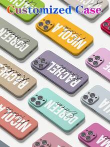 1pc Customized TPU Shockproof Phone Case, Compatible With Apple 16/15/14/13 Plus Pro Max Pro, OPPO, Redmi, VIVO, Customizable With Personal Photos, Cartoons, Game Characters, Celebrities, Ideal As Christmas/Thanksgiving/Halloween/Valentine's Day/Easter Gift For Boyfriend/Girlfriend/Family/Friends