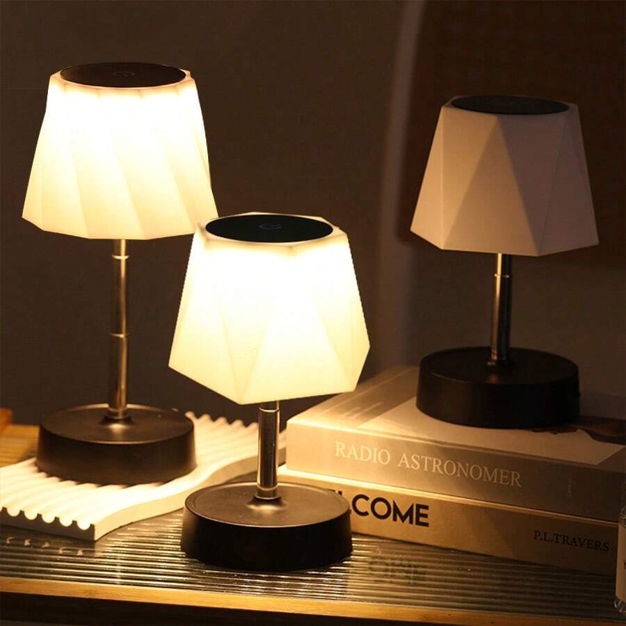 1pc Retractable Rechargeable LED Small Desk Lamp Suitable For Bedrooms Student Offices Study Eye Protection Night Lights Desk Atmosphere Lights