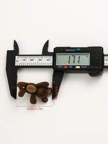 1个可爱小熊发夹，天鹅绒发夹，新款女士设计，侧边缺口夹，心形发夹，多功能发夹发饰，爪夹，发爪，发夹，发卡，发饰，学习用品，头部饰品，女士发饰 - 彩色 - 查看 7