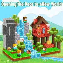 60/120/160pcs Magnetic Building Blocks, CoolNuro DIY Animal Forest Set, Suitable For 3+ Years Old Boys & Girls, Birthday Gift, Construction & Geometric Shapes Toy, Christmas Gift